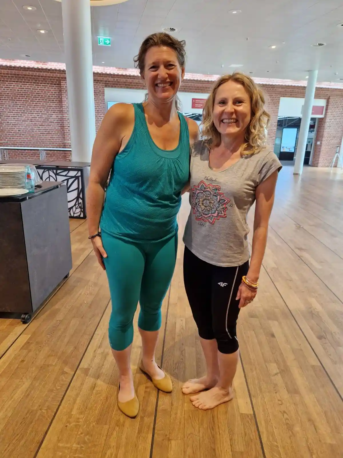 Ida Wegrzynowska podczas praktyki jogi